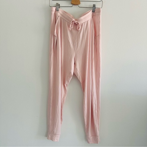 Tommy John Light Pink Modal Blend Pajama Pants Joggers L - Picture 1 of 6